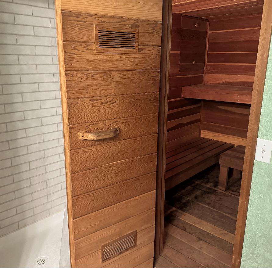 Your own sauna attached to your bathroom!