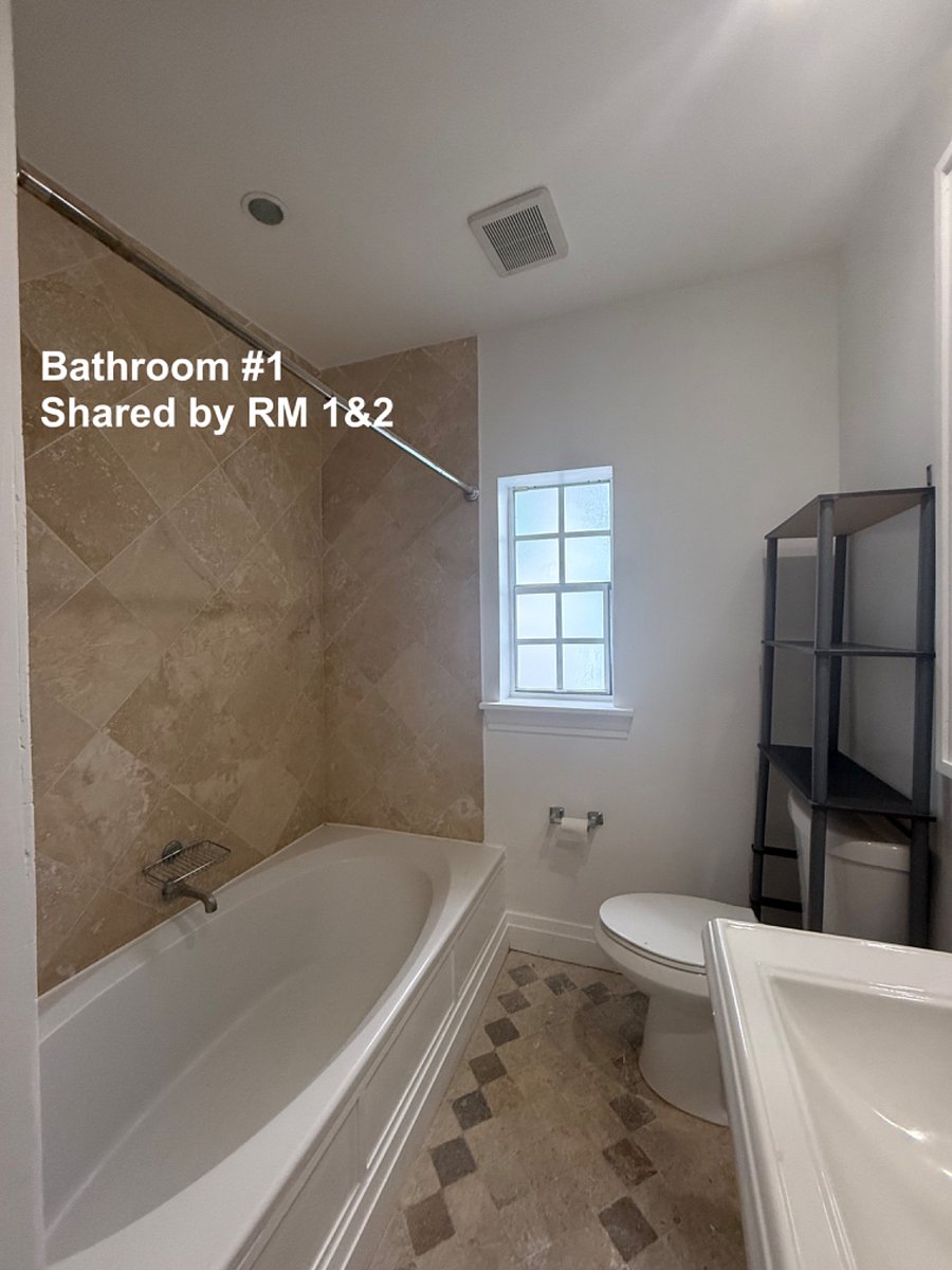 Shared Bathroom for RM #1 and #2