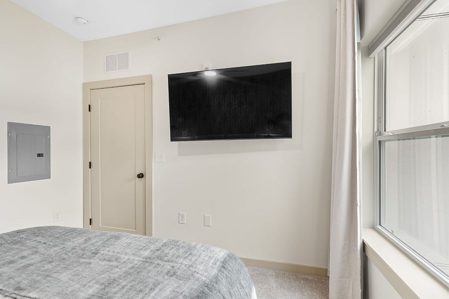 Black out blinds and black out curtains will insure that you can sleep peacefully no matter what time it is.