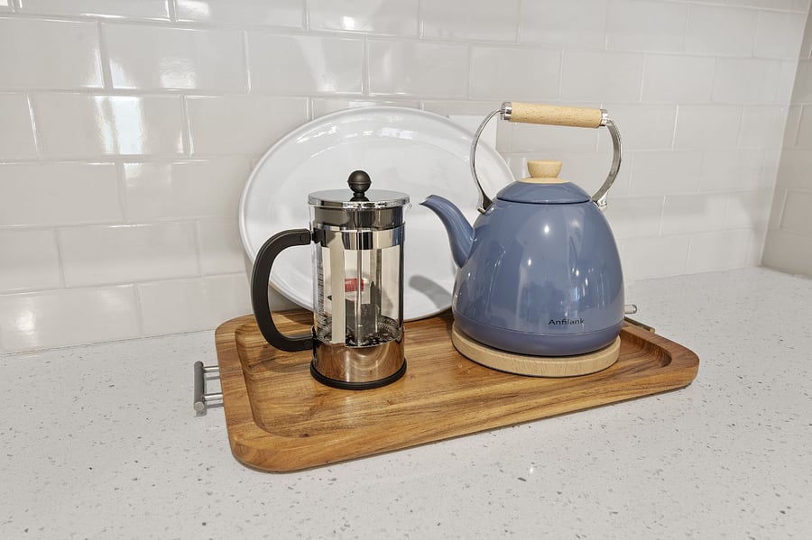 Including a French press coffee set up!