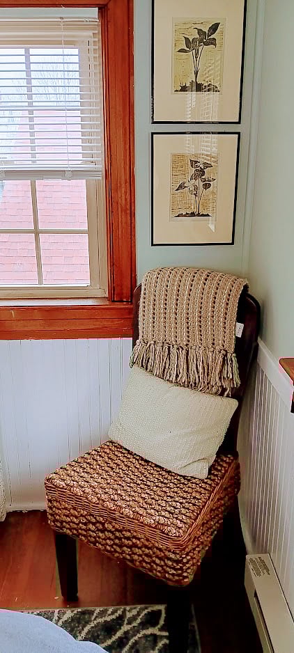 Chair in bedroom.