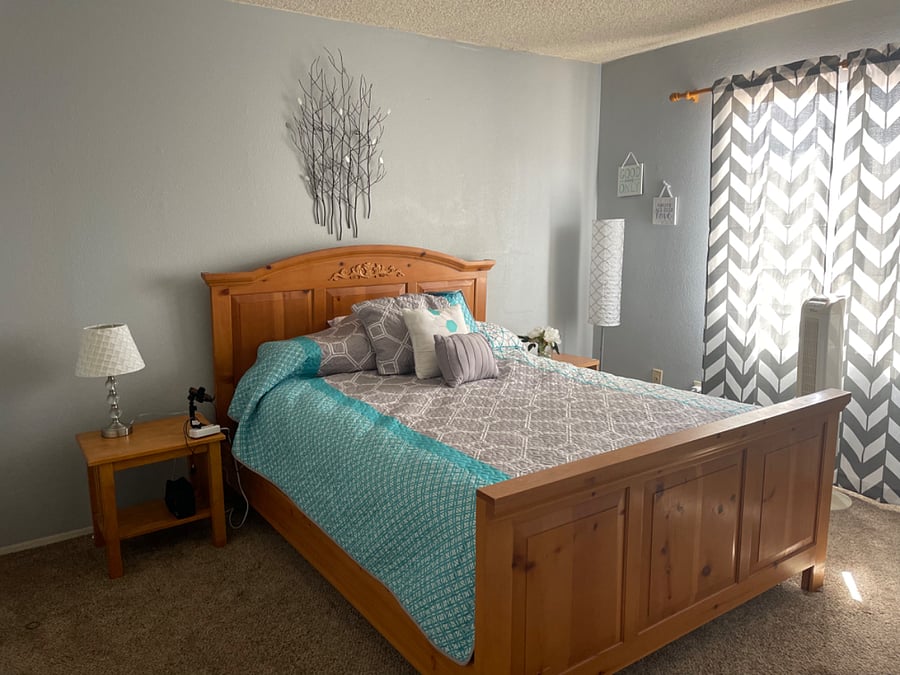 Master bdrm, Queen size bed