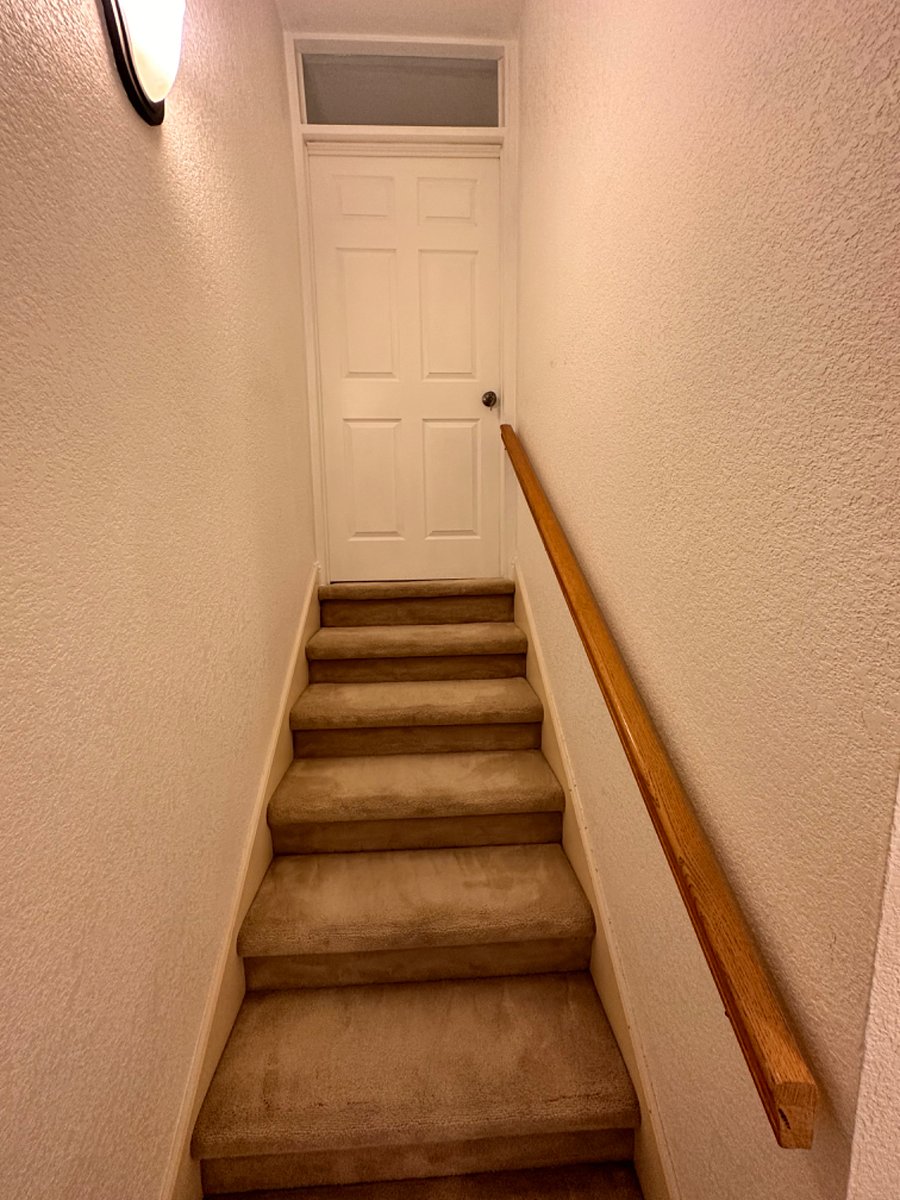 Private interior entrance to second floor.