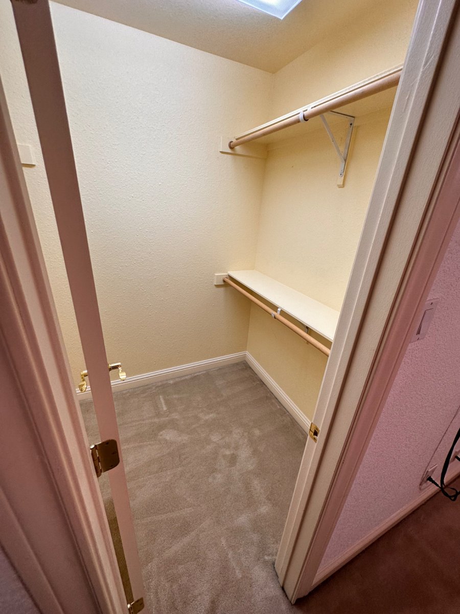 Two full sized walk-in closets