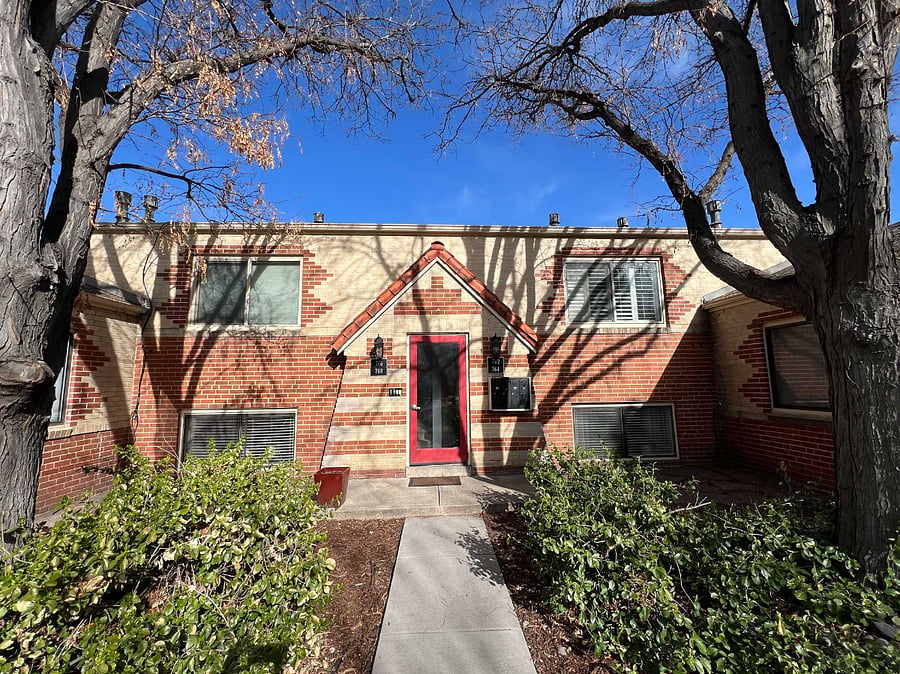 The unit for rent is on the lower left side.