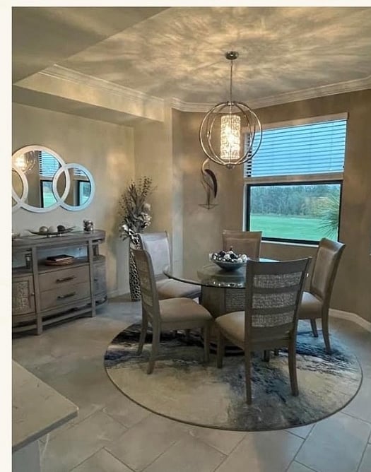 Eating area in kitchen 