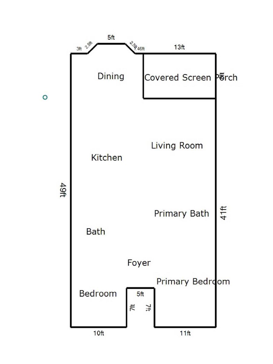 Interior layout of unit 