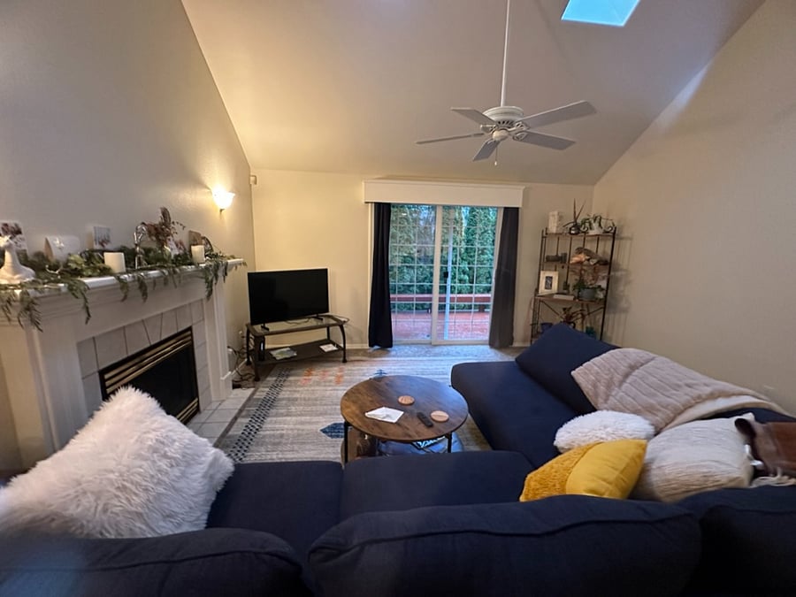 This is the downstairs area that is not shared