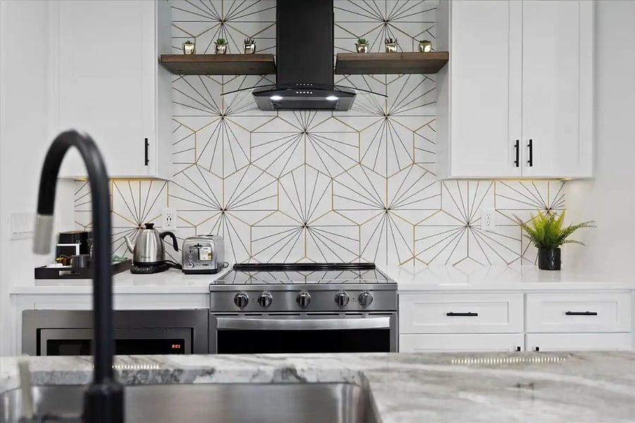 Beautiful Custom Tile Wall!!