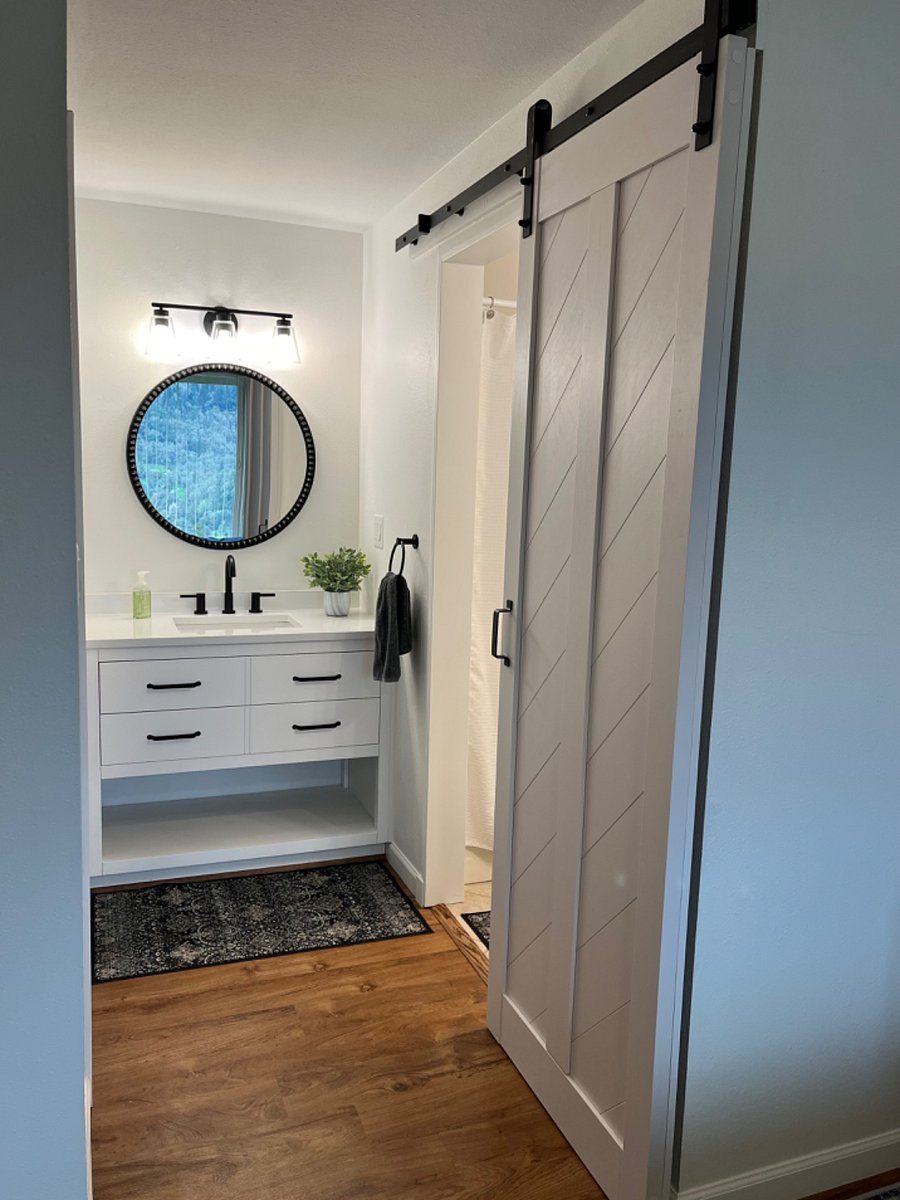 Primary vanity area.