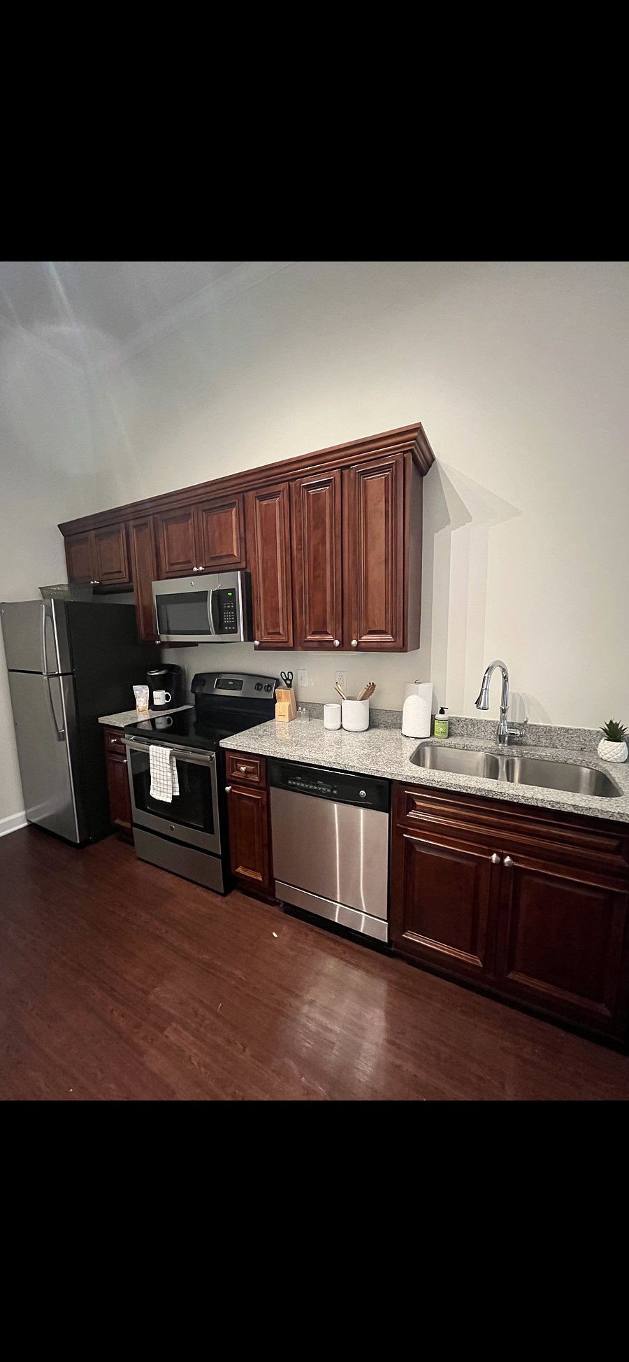 Full kitchen including cookware and dishes