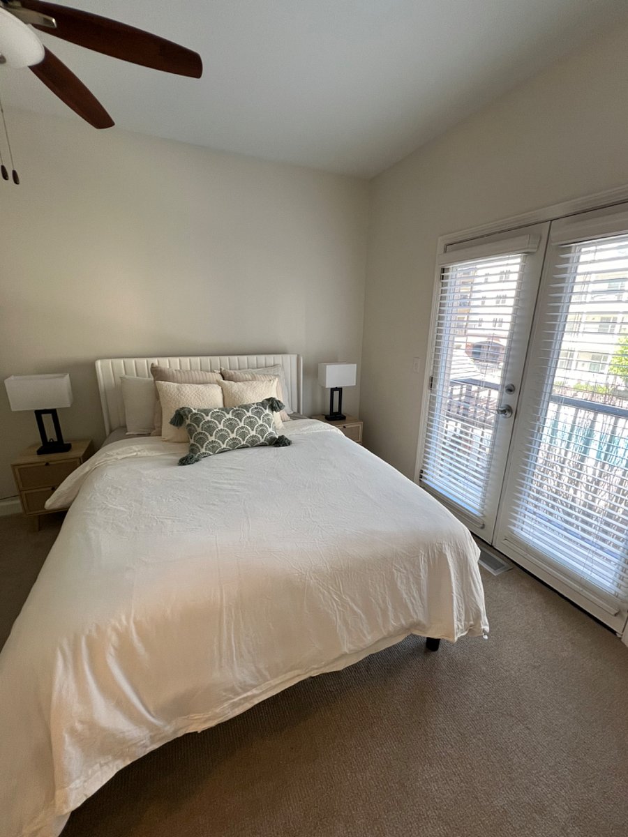 Queen sized bed