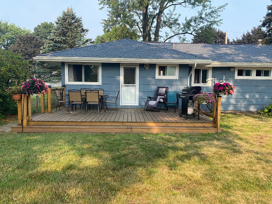 Sit back with a book and enjoy the back patio!