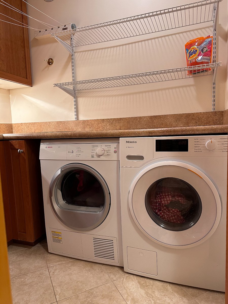 Bosch dryer and new front loading miele washer