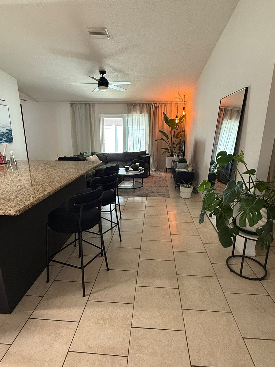 Kitchen and living room