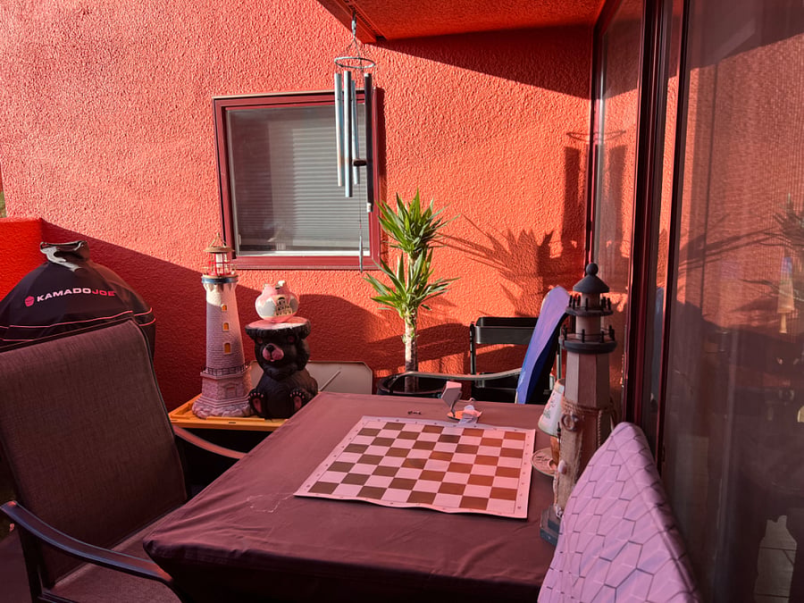 spacious patio