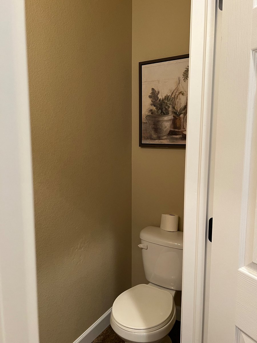 Downstairs half bath.