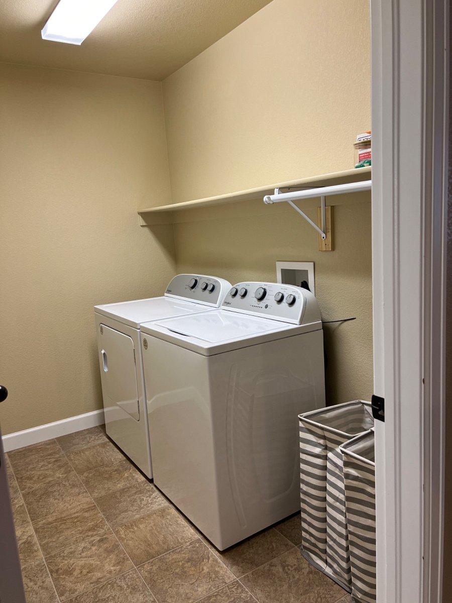 Laundry room.