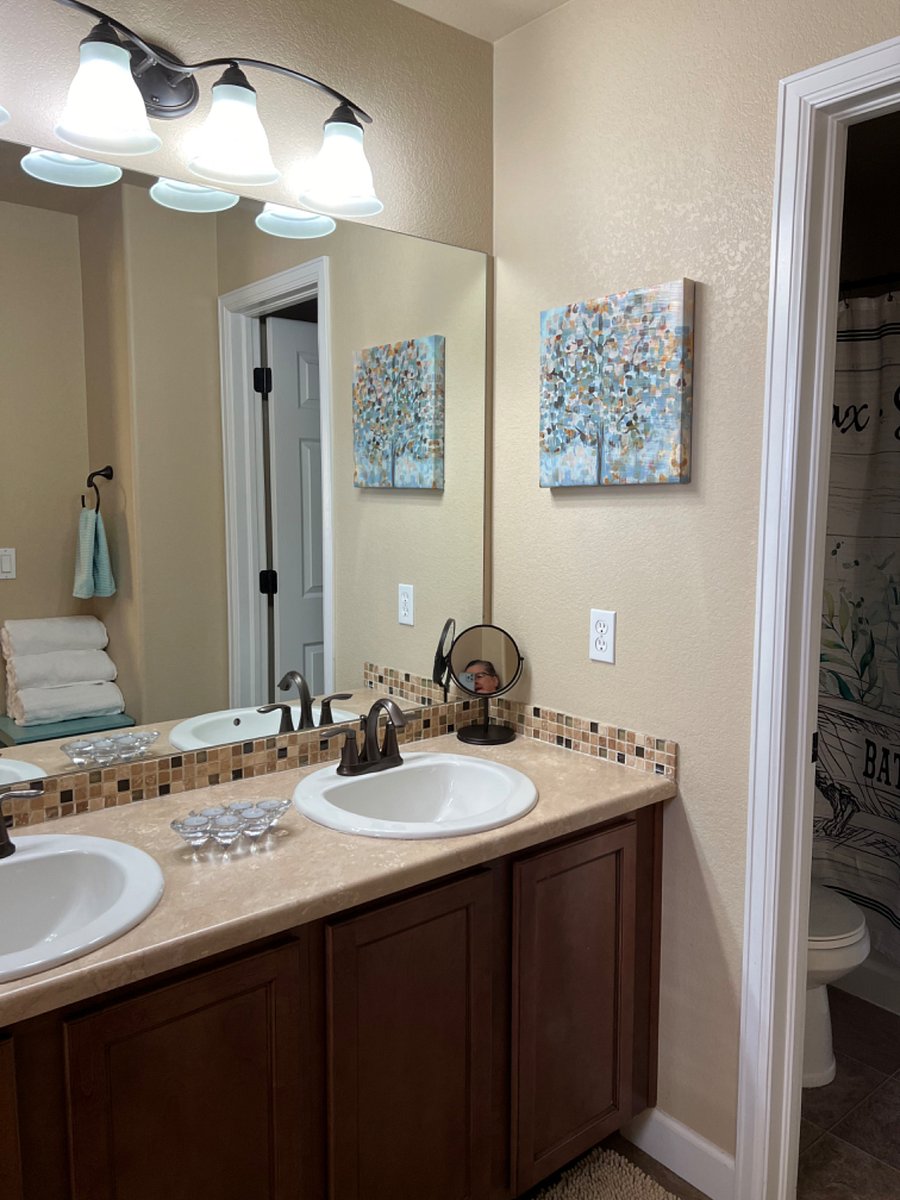 Master bathroom.