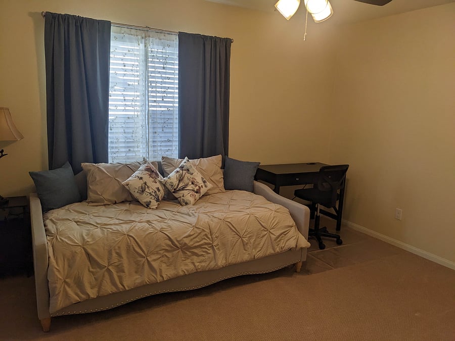 Bonus shared room with desk and daybed (closet not available in this room)