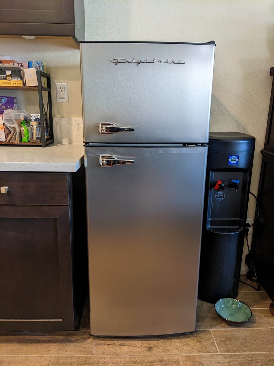 Your own refrigerator and freezer in the kitchen