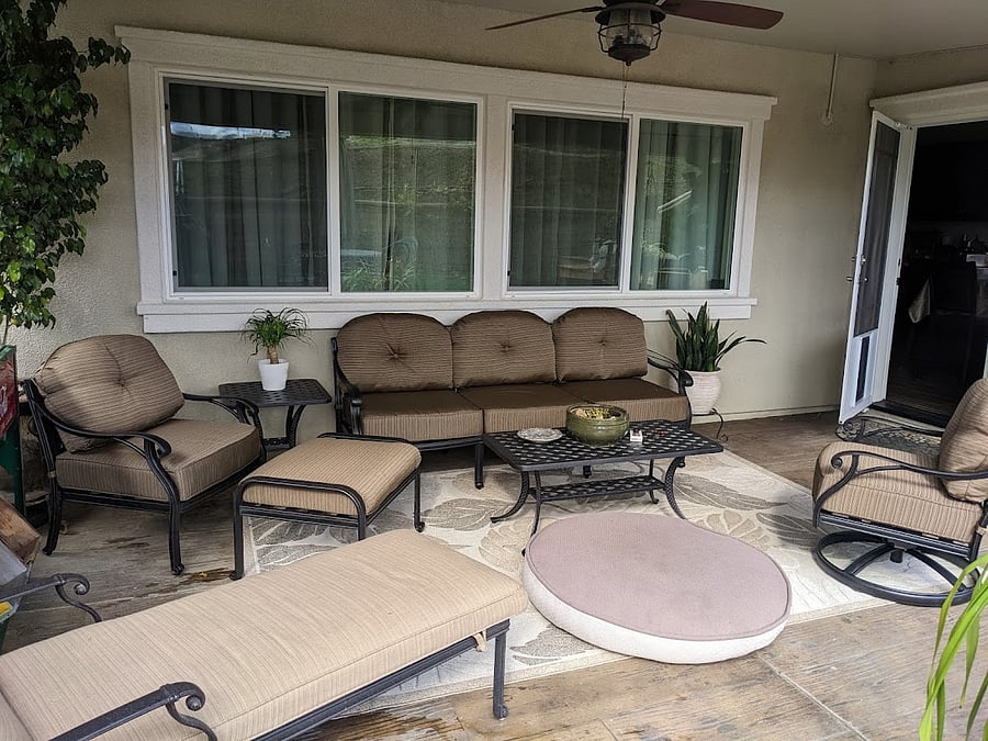 Backyard patio