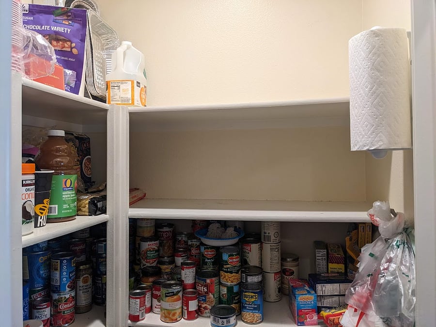 Two pantry shelves available for your own use