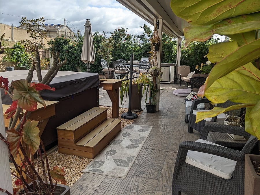 Backyard patio