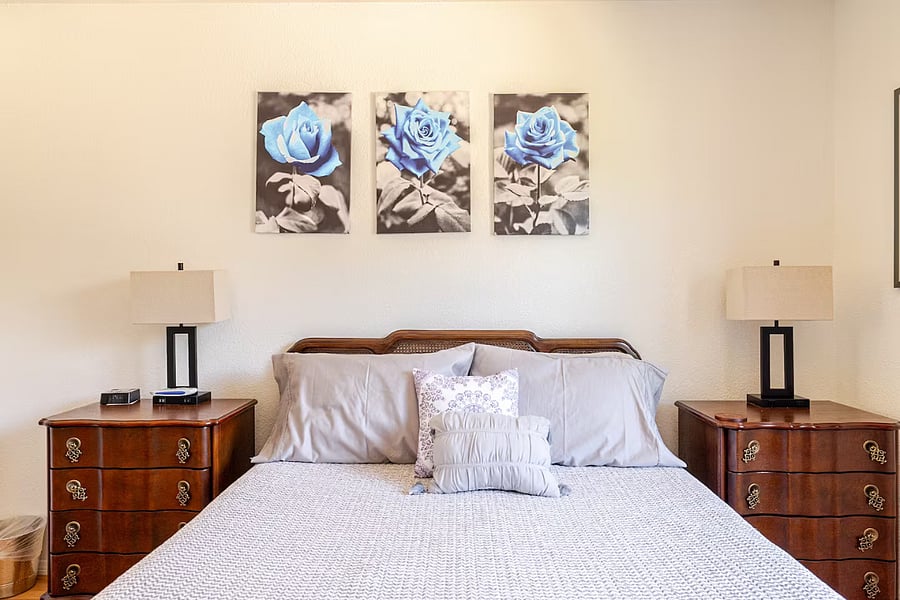 Master Bedroom with Queen adjustable (head and feet) mattress