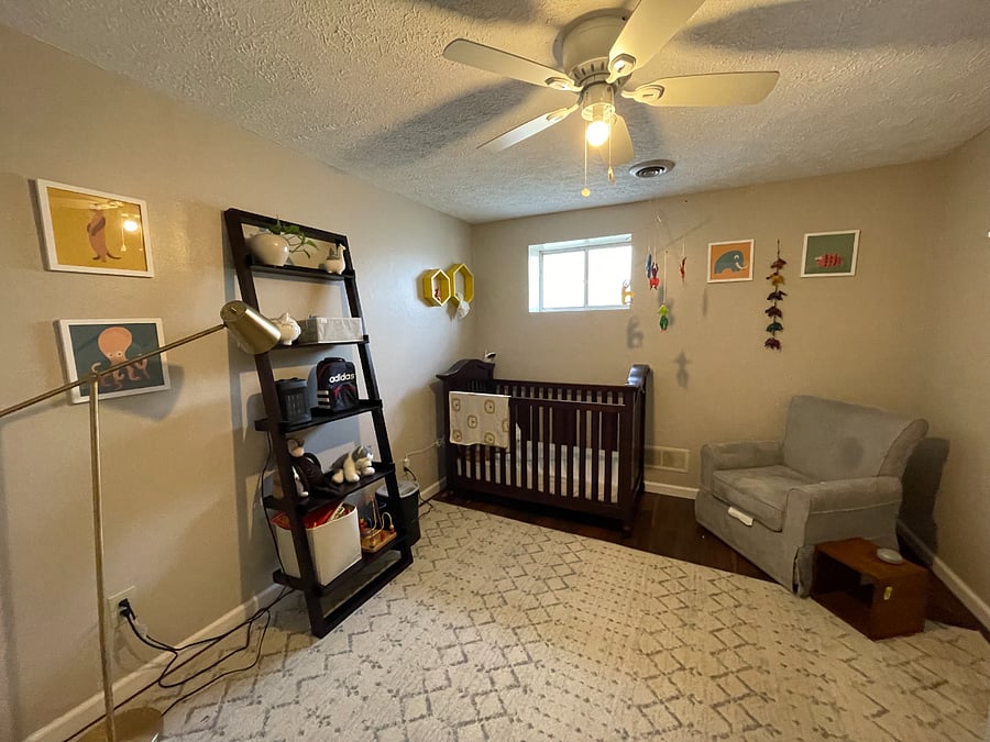 3rd bedroom is currently a nursery but crib can be switched out for a twin bed depending on your needs.