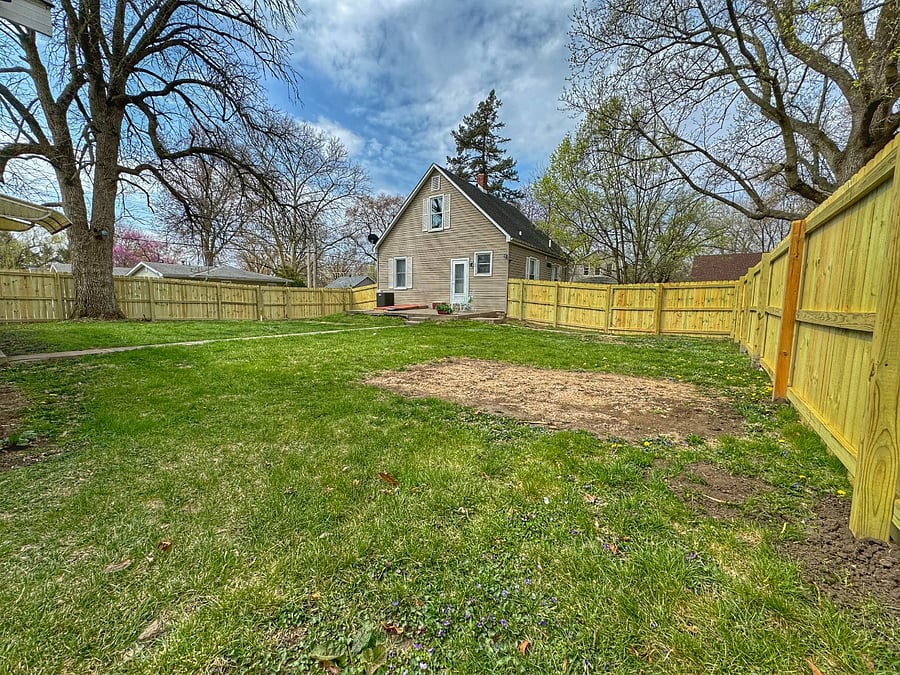 Fenced In Back Yard with access to Detached Garage