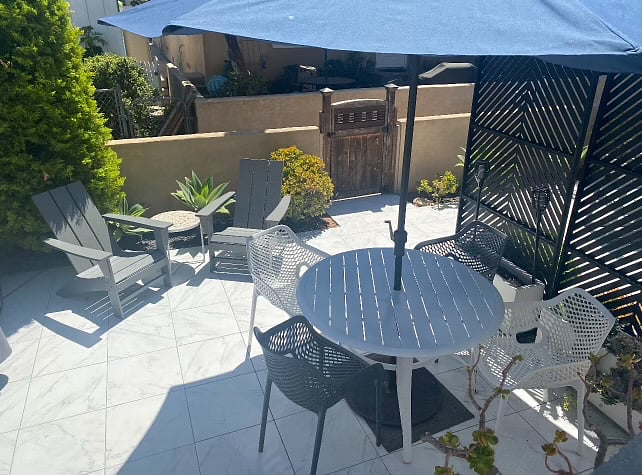 Your private outdoor area with grill 