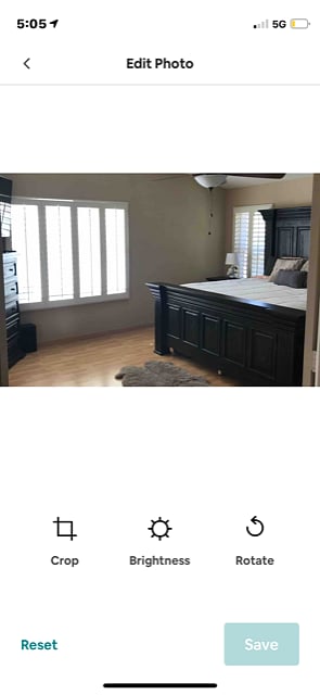 Master bedroom.  King + Smart TV and dressers. 