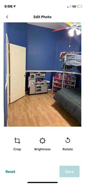 Bunk bed/playroom.