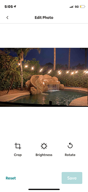 Night Waterslide pictures with pool lights.