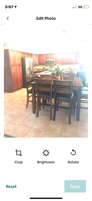 Dining area.  Seats 8. 