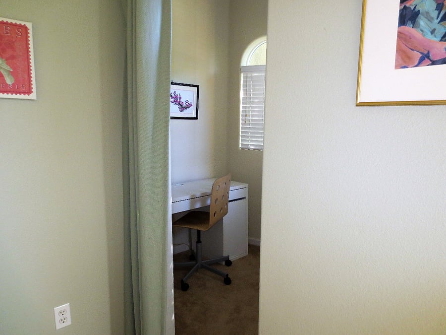 Study attached to bedroom 