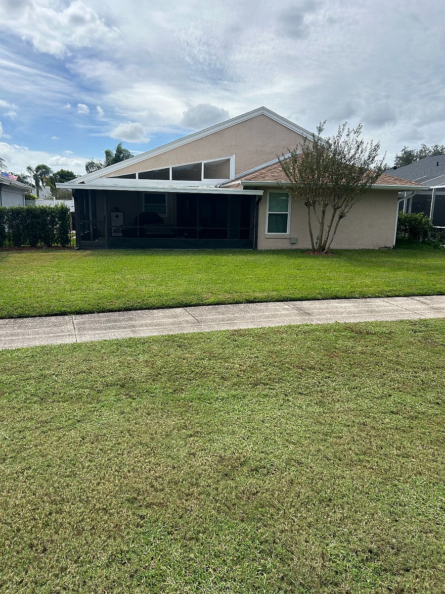 Back of the house as viewed from the golf course.