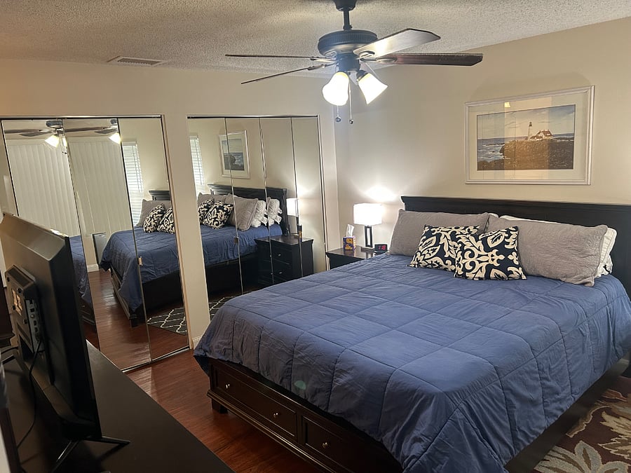Master Bedroom with California King.