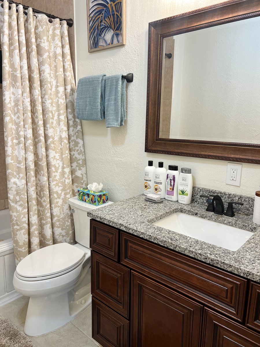 Full bathroom with bath tub