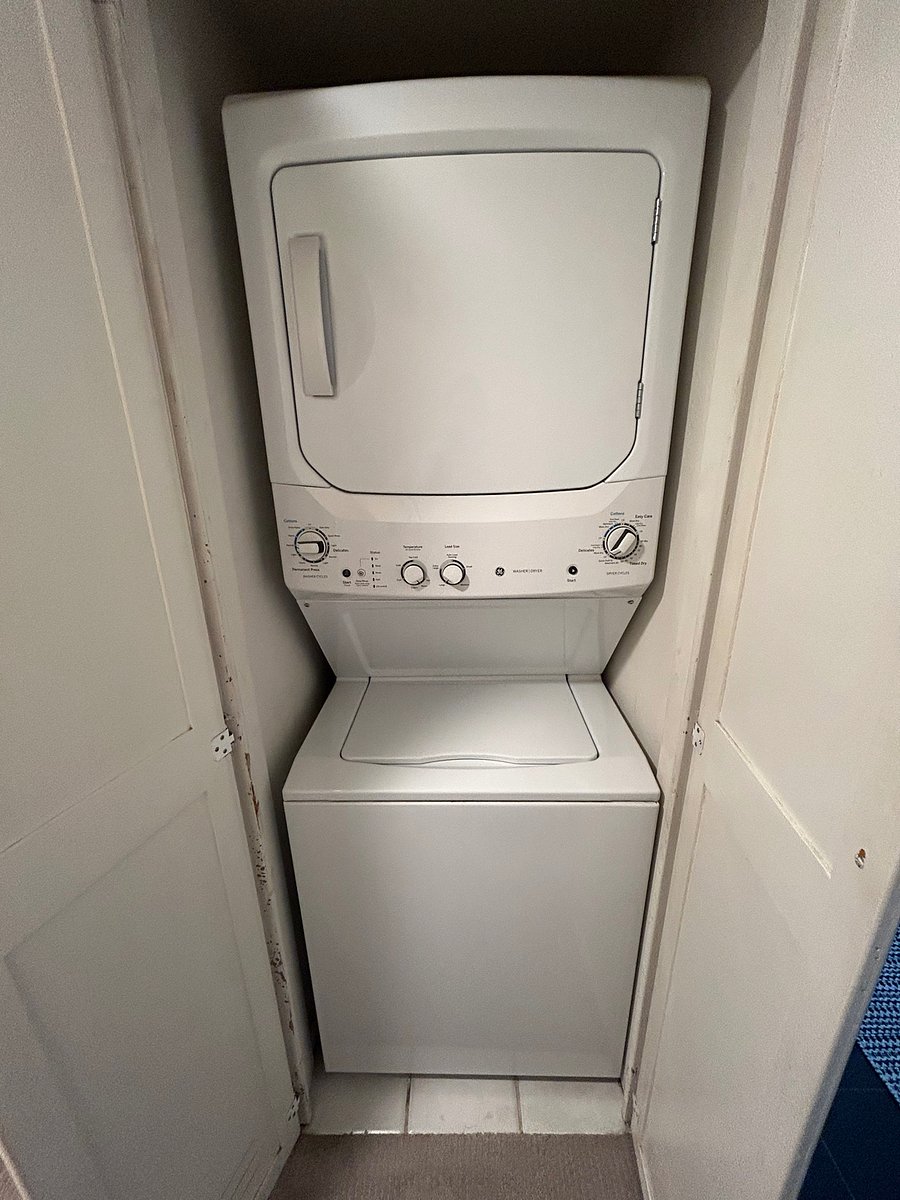 Washer and dryer in unit