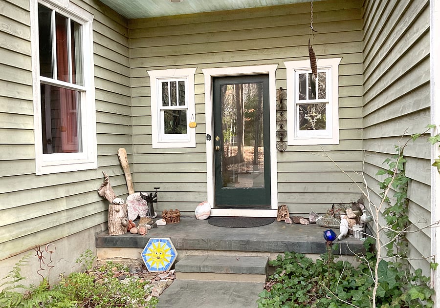The entrance is very private, although shared with other residents. No one can hear anyone coming or going from their rooms.