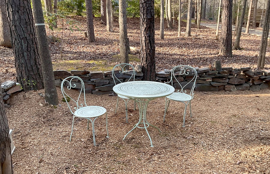 patio seating area