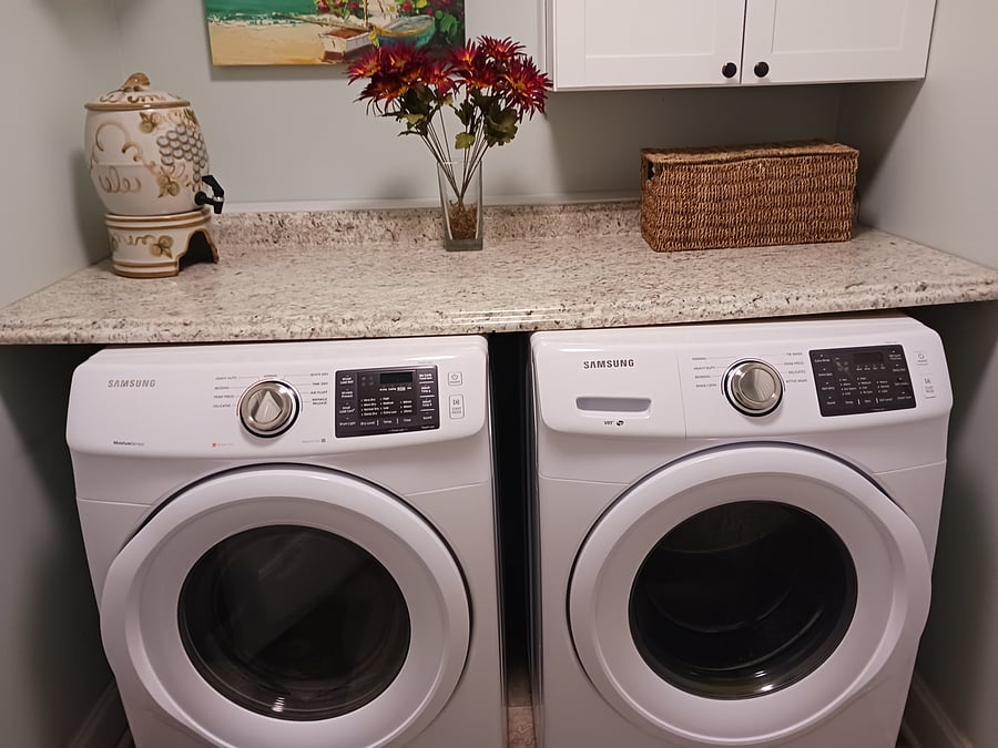Washer and dryer.