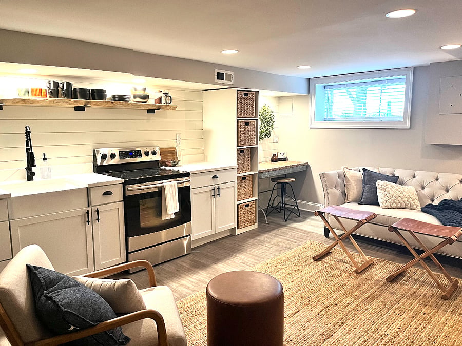Kitchen and living space