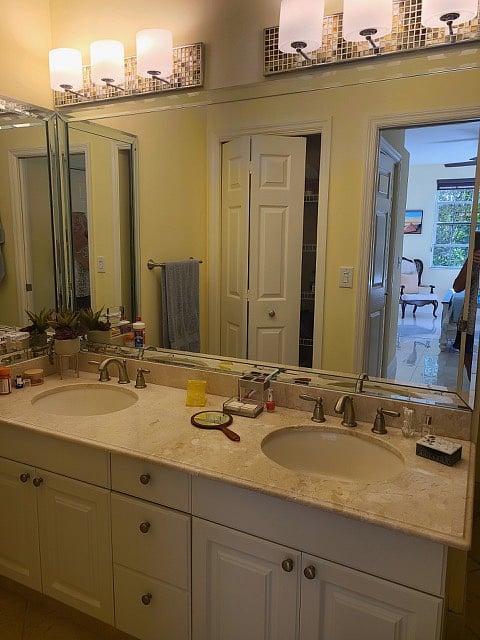 Master Bath with tiled shower