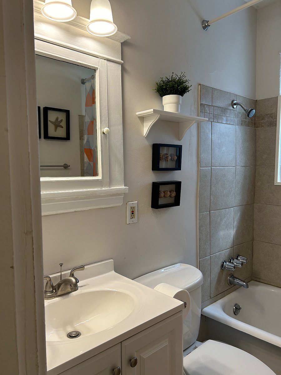 tiled shower
