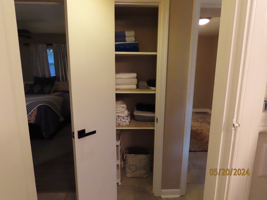 Hallway Closet with All your Bathroom needs