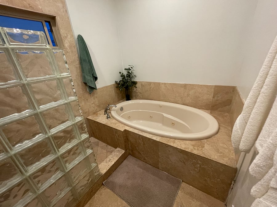 Master bath jacuzzi tub