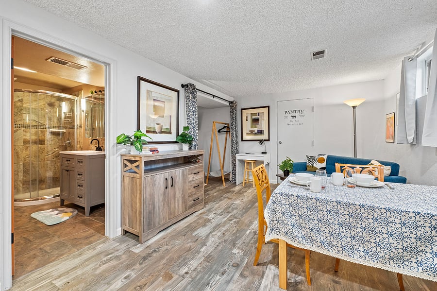 Small enough to be cozy, but big enough that it has all you need including a brand new full sized bed and smart tv in the bedroom. A radon mitigation system has been installed.
